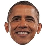 Barack Obama Celebrity Mask, Cardboard Face and Fancy Dress Mask