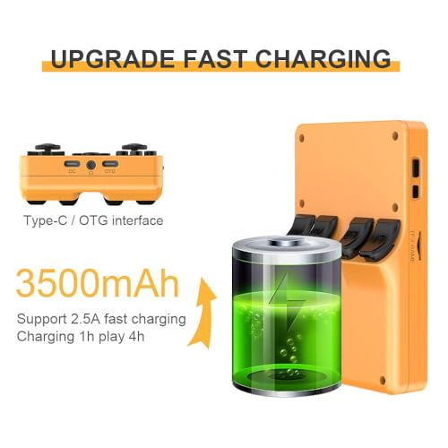 POWKIDDY RGB20S Retro Handheld Game Console, Dual 3D Rocker, Built-in 20+ Emulators for PSP, N64, PS1, GBA, etc. Comes With 15000+ Games.