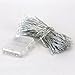 ER CHEN Indoor and Outdoor Waterproof Battery Operated String Lights on 33 Ft Long PVC String with Flash Function (Warm White)