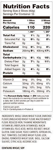 Daily Kneads Sliced Loaf Whole Grain Veggie Bread (Variety, 3-Pack)