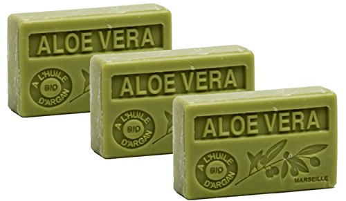 La Maison du Savon Organic Argan Aloe Vera Soap (3 Pack)
