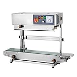BestEquip Continuous Band Sealer FRB-770 Digital Temperature Control Continuous Sealing Machine 110V Stainless Steel Vertical Band Sealer