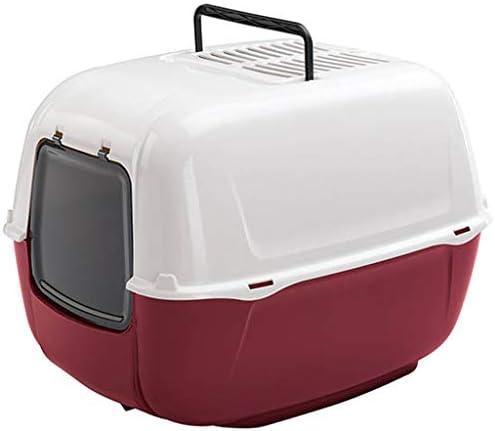 Cat Hooded Litter Tray Box Large Enclosed Splash Prevention Loo Indoor Puppy Kitty Toilet