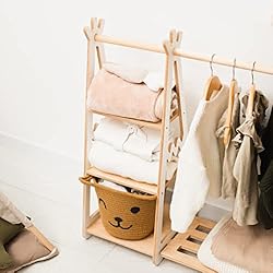 Montessori Teepee Style Clothing Rack Furniture for