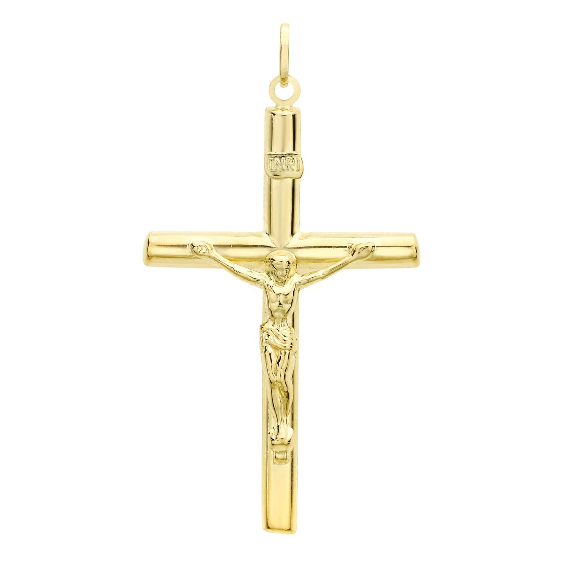 CARISSIMA 9 ct Yellow Gold Unisex Crucifix Pendant