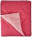 Amazon Basics Reversible Lightweight Microfiber Comforter Blanket, Twin/Twin XL, Pink/Blush