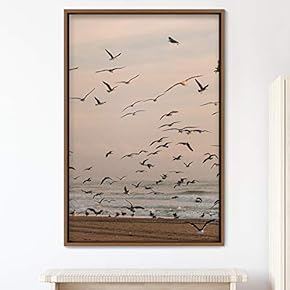 signwin Framed Canvas Wall Art Flock of Birds...