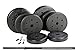 US Weight 100 lb. Traditional Barbell Weight Set with New Upgraded Bar and Spring Locking Clips - Includes 20, 20 and 8 lb. Weights