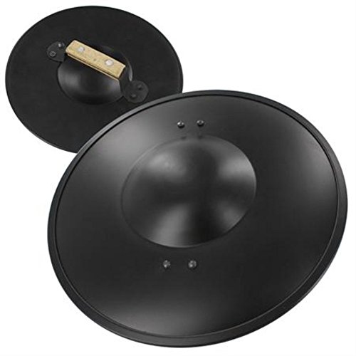 Medieval Archer's Shield Plain Black Buckler