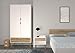 Tvilum Diana 2 Drawer and and 2 Door Wardrobe, White/Oak Structure