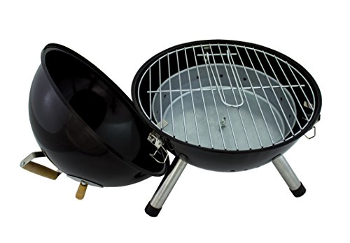 Karcher BBQ Kugelgrill mini Holzkohlegrill, schwarz – Bild 5