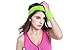 Kimberly's Knit Women 80s Neon Pink Running Headband Wristbands Leg Warmers Set （Black）