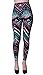 VIV Collection One Size Fashion Print Leggings, Chevron Pinkstromite