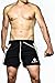 FlexzFitness Men's Bodybuilding Gym Workout and Running Shorts with Elastic Waist
