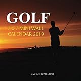 Golf 7 x 7 Mini Wall Calendar 2019: 16 Month Calendar by Mason Landon