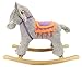 Animal Adventure | Real Wood Ride-On Plush Rocker | Gray Elephant | Perfect for Ages 3+
