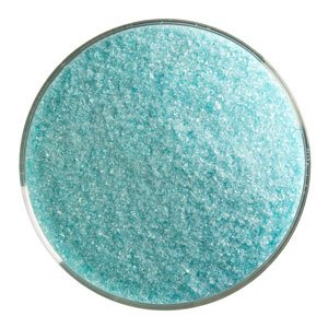 5 Oz Light Aquamarine Blue Transparent Fine Frit - 90 Coe