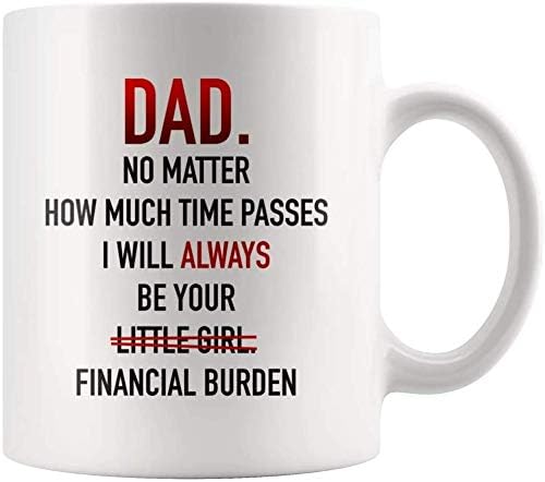 dad mug financial burden