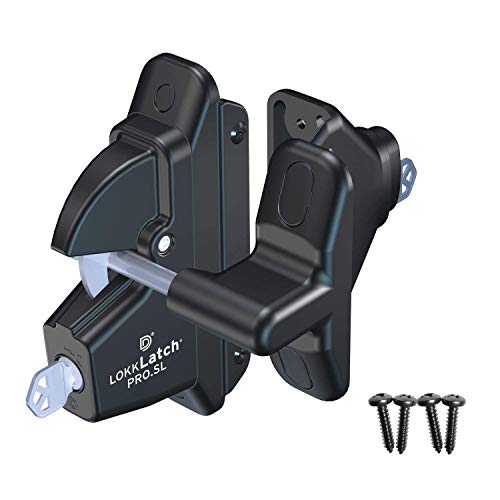 D&D Technologies LLP1SK LokkLatch Pro, SelfLocking Security Gate Gravity Latch, Key Lockable