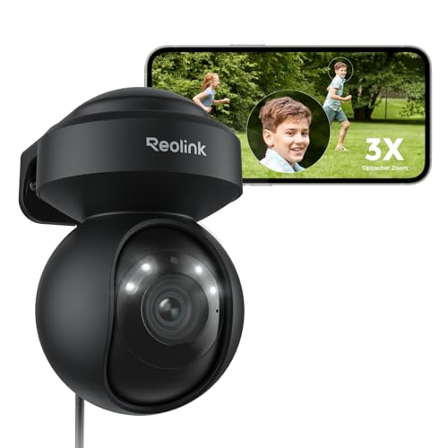 Reolink 5MP PTZ Überwachungskamera Aussen, 3X Optischer Zoom, Auto-Tracking