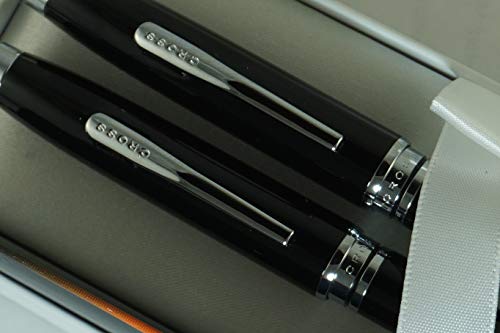 Cross Classic Executive Companion, Century II Silhouette Black Lacquer & Extremely Polished Appointments with Distinctive Cross Special Signature Mid Rings,Coventry Pen & 0.7MM Pencil Set. - Thumbnail 5