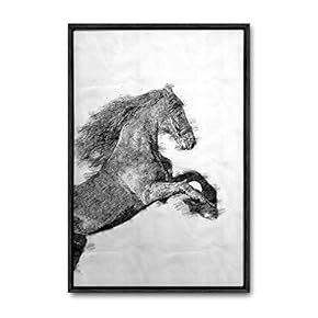 Framed Canvas Wall Art Animals, Flowers, Birds Canvas Prints Home Artwork Decoration for Living Room, Bedroom - 16x24 inches