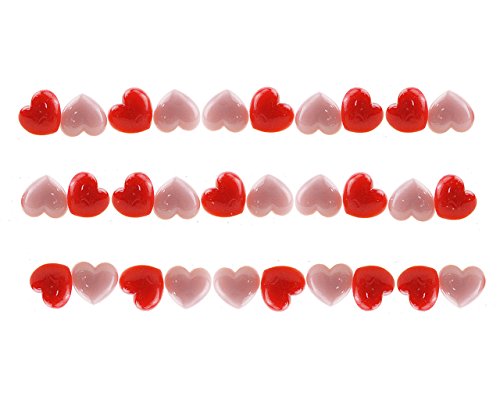 Cartoon Pushpin Combination 30 Pcs Heart Shaped Thumbtacks for Feature Wall, Whiteboard, Corkboard, Photo Wall