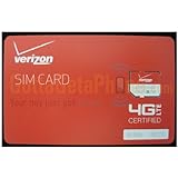 Verizon Wireless 4G LTE Certified MICRO SIM Card 3FF