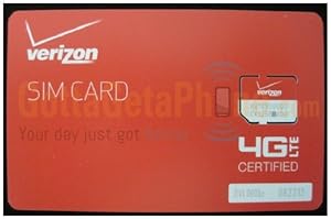 Amazon.com: Verizon Wireless 4G LTE Certified MICRO SIM Card 3FF: Cell Phones & Accessories