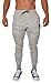 YoungLA Slim Fit Joggers for Men | French Terry Cotton Skinny Tapered Sweatpants | Gym Sports Activewear Workout Clothes 2o2 Marble Medium