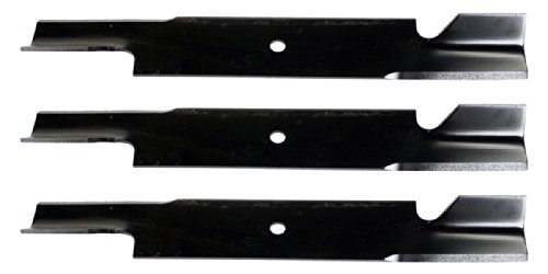 USA Mower Blades (3 U11111BP Standard Medium Lift for Encore 8230063 Gravely GDU10232 Length 21 in. Width 2-1/2 in. Thickness .200 in. Center Hole 5/8 in. 61 in. Deck