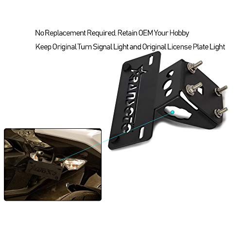 image for RANSOTO Motorcycle Fender Eliminator license plate mount Fit for Kawas