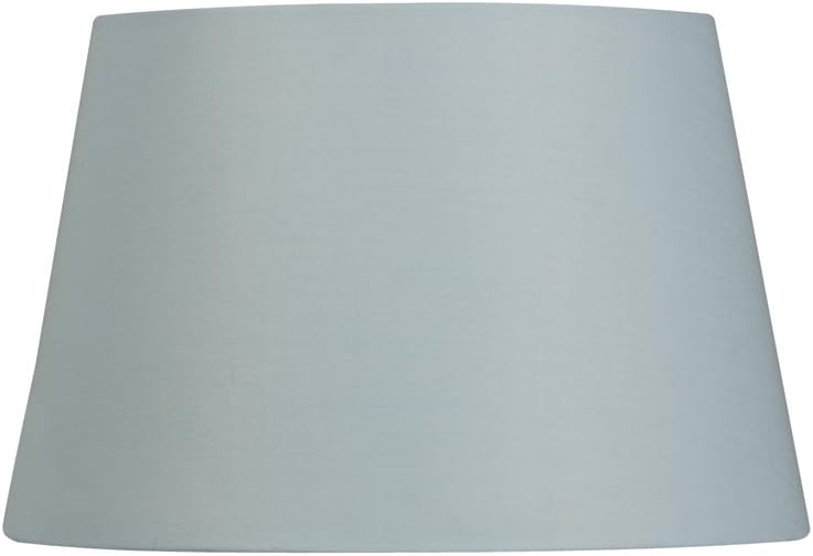 Oaks Lighting 10-inch Cotton Drum Shade, Light Blue