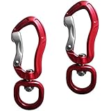 Yundxi Swivel Eye Snap Hook 400KG Strength Hanging Connector for Carabiner Backpack Keychain