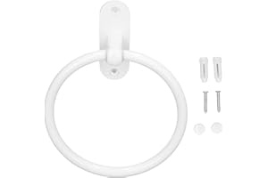 Towel Holder for Bathroom, White Towel Rings Aluminium Alloy Hand Towel Holder, Space Saving, Kitchen Washroom Hand Towel Rin