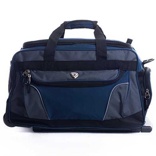 Calpak Champ Navy Blue 21 Inch Carry On Rolling Upright