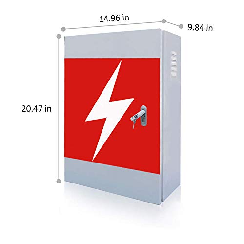 BMZX Charger Box Distribution Storage Box, Wall Mounting Connector Protective Metal Box for Tesla Model S Model X Model 3