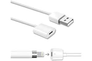 ONGAHON Design for Apple Pencil Charger Charging Adapter Compatible with Apple Pencil 1st Generation,3.3FT iPencil 1 Gen Accessories Charger Cable (1 Pack)