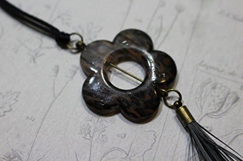 Reflective purse charm with tassel, life saving handmade pendant charm to a purse, coat, backbag, zipper pull.
