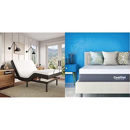 Classic Brands Adjustable Comfort Upholstered Adjustable Bed Base