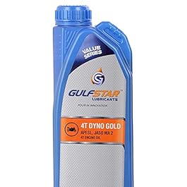 Gulfstar 4T Thriller 20W-40 API SL 4 Stroke Engine Oil for Motorbikes (900 ml)