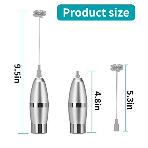 image for Jamal Milk Frother Handheld Battery (Included) Operated Electric Foam 