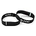 Henoda 2PCS Black Large Replacement Wristband for Fitbit Flex Bracelet Bands Activity Tracker with Clasps