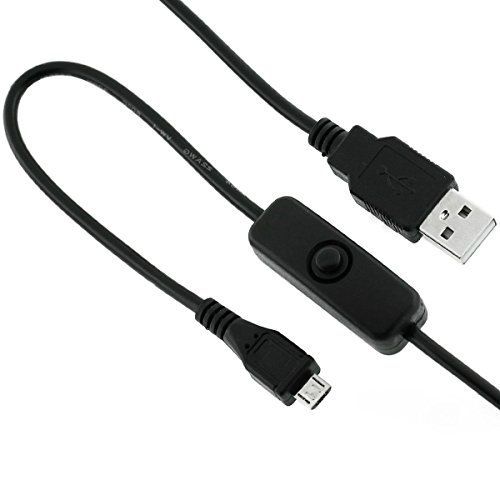 Hapurs rpi raspberry pi a+ b b+ micro usb cable with on / off swi…
