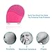 Sonic Face Cleanser, Opaceluuk Silicone Facial Cleansing and Massager Brush, Anti-Aging, and Reducing Acne.(Pink)