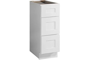 Design House 561449 Brookings 12" Drawer Base Cabinet White