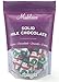 Madelaine Premium Solid Milk Chocolate Snowmen 8 Oz Christmas Party Favors - Candy Stocking Stuffers Holiday Treats - Individually Wrapped Candy
