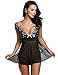 Avidlove Lace Babydoll Lingerie Mesh Chemises Sexy Outfits Nightwear and G-string