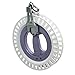 emma kites 10.6in Large Kite Reel Omnibearing Line-Guide Ratchet Lock Professional for Adult Large Kite Flying (ABS Plastic White)
