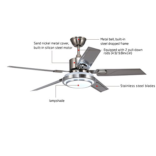 Good Choice Tropicalfan Modern Led Ceiling Fan With One Acrylic